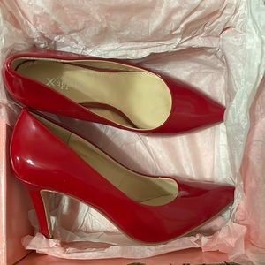 XAppeal Red Heels, Jana 3 inch, patent leather, lightly worn, size 5.5